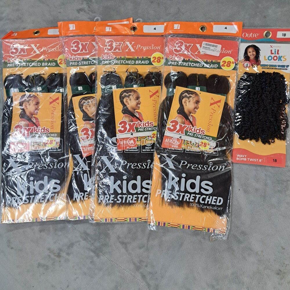 6 Packs Outre Sensationnel X-Pression Ultra Braid Hair Passion Twist Braid 82"